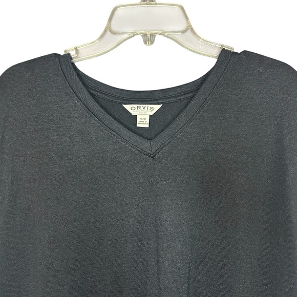 Orvis shirt short sleeve V-neck split hem size medium - Picture 8 of 10